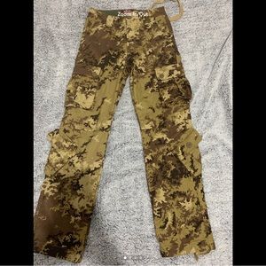 camo cargo pants with multiple pockets